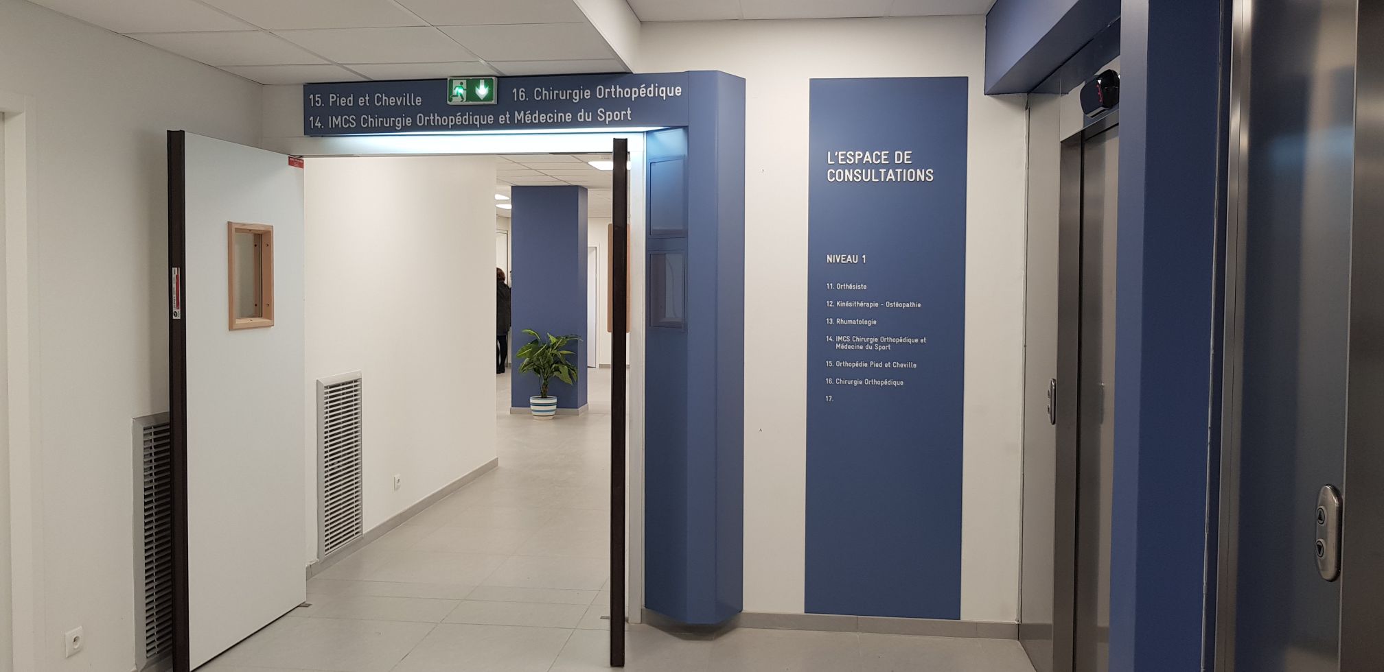 Arche signalétique CLINIQUE DU TONDU Bordeaux (33)