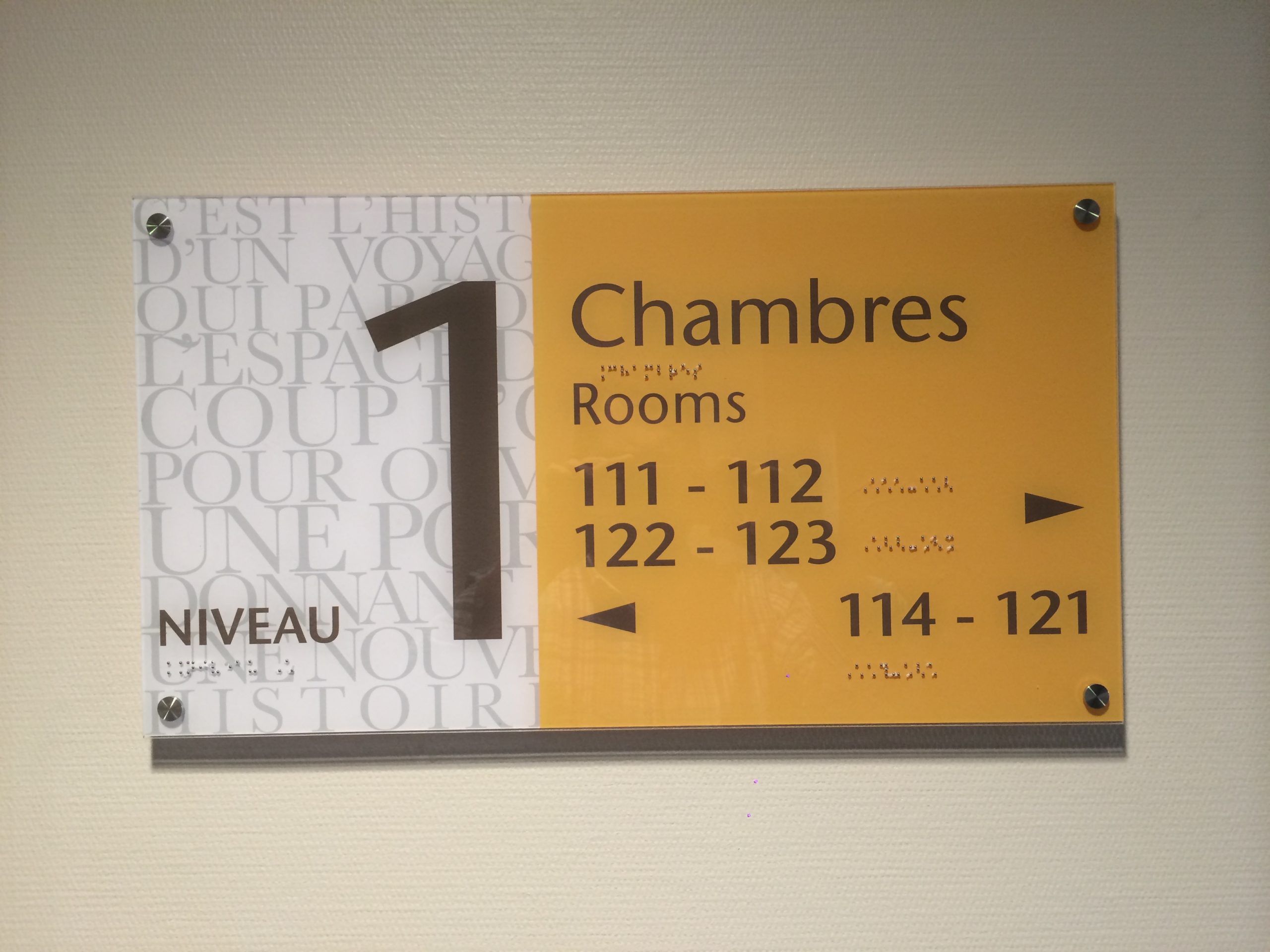 Panneau directionnel KYRIAD Pau (64)